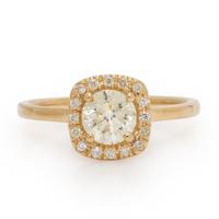 Diamond and Yellow Gold Ring