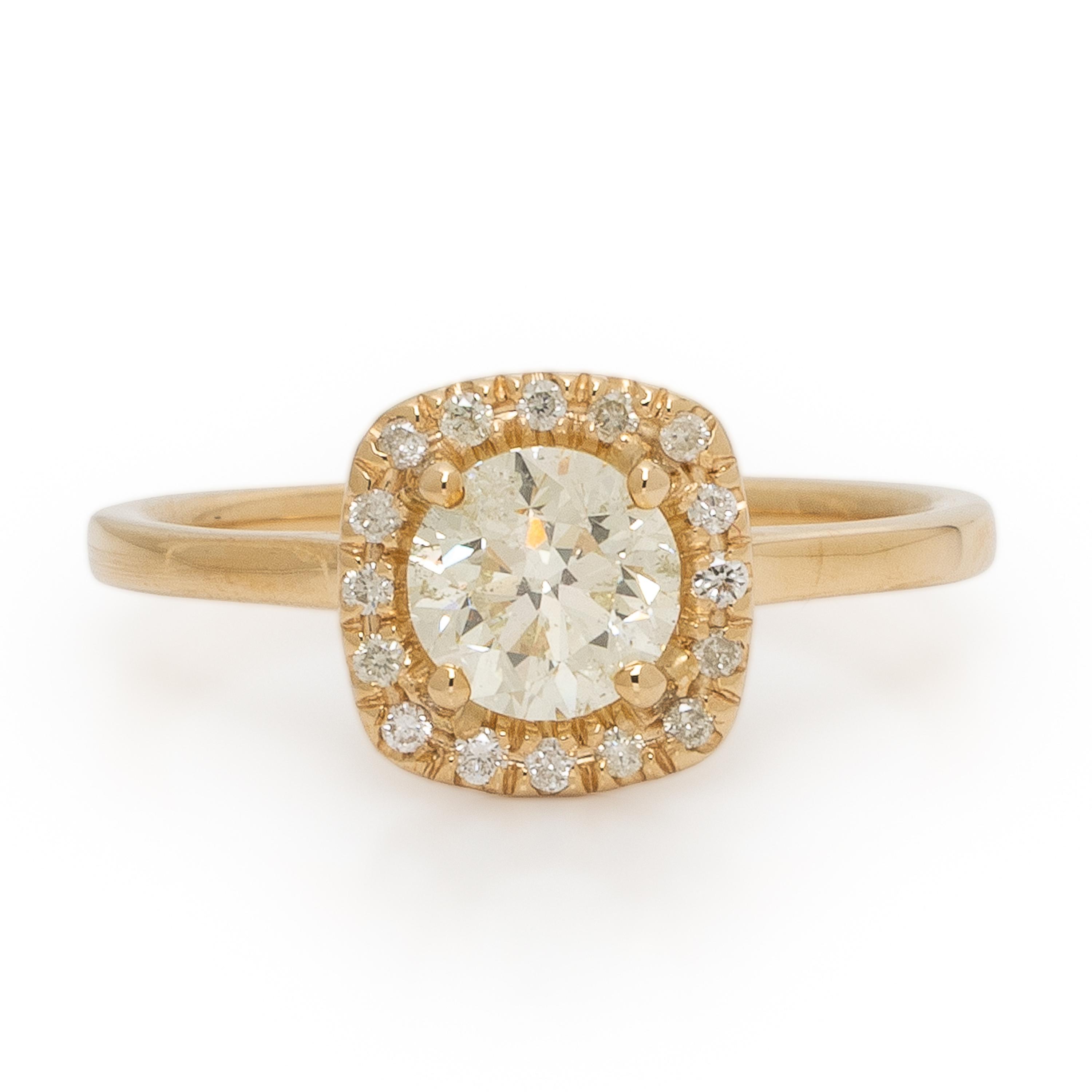Diamond and Yellow Gold Ring