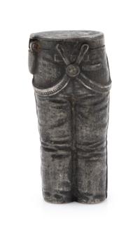 A Mixed Metal Novelty Match Safe Height 3 inches. — LATE 19TH CENTURY