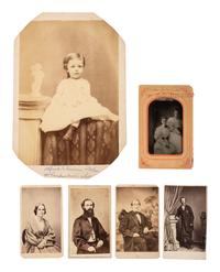 [CIVIL WAR]. Civil War diary, post-war journal identified to Andrew T. Hall, Co. G, 51st Pennsylvania. [ With :] Family CDVs and photographs.