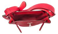 An Hermes Rouge Casaque Taurillon Clemence 22cm So-Kelly Handbag, 9" x 11" x 4.5".