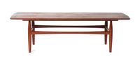 A Low Table Height 17 3/4 x length 60 1/4 x depth 22 inches. — MID 20TH CENTURY