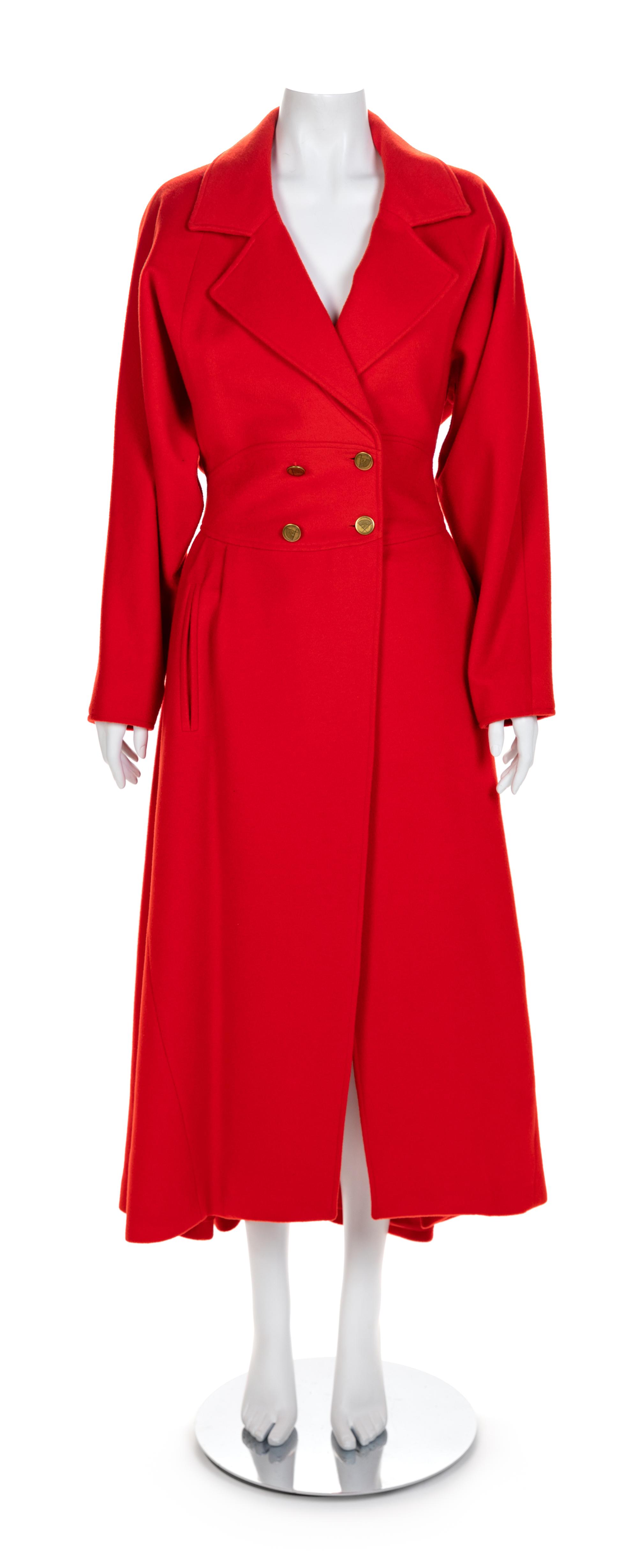 Karl Lagerfeld Wool Cashmere Coat, 1980-90s