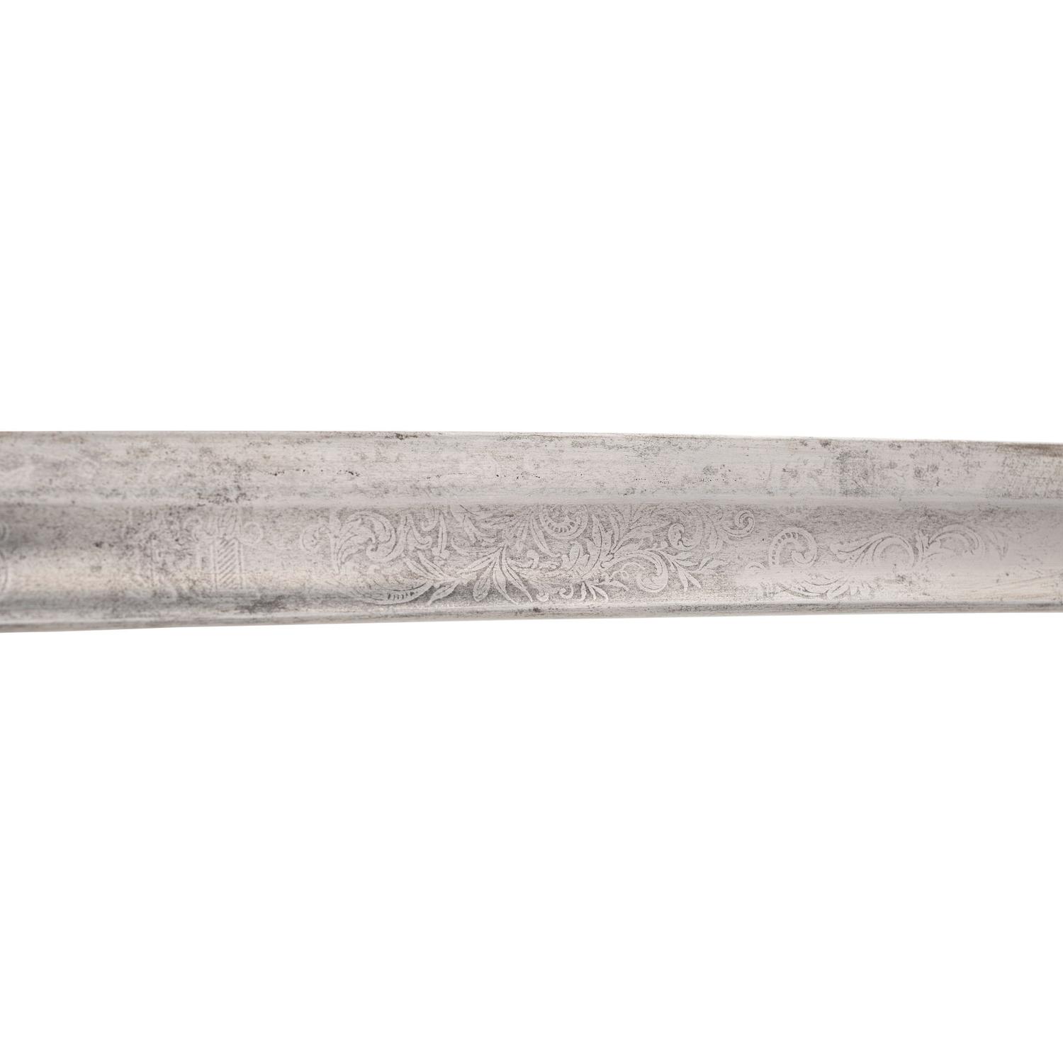 Non-Regulation Staff & Field Officers Sword (Peterson 75) by Walscheid, Inscribed to Lt. Col. William Coan - 48th NY Infantry