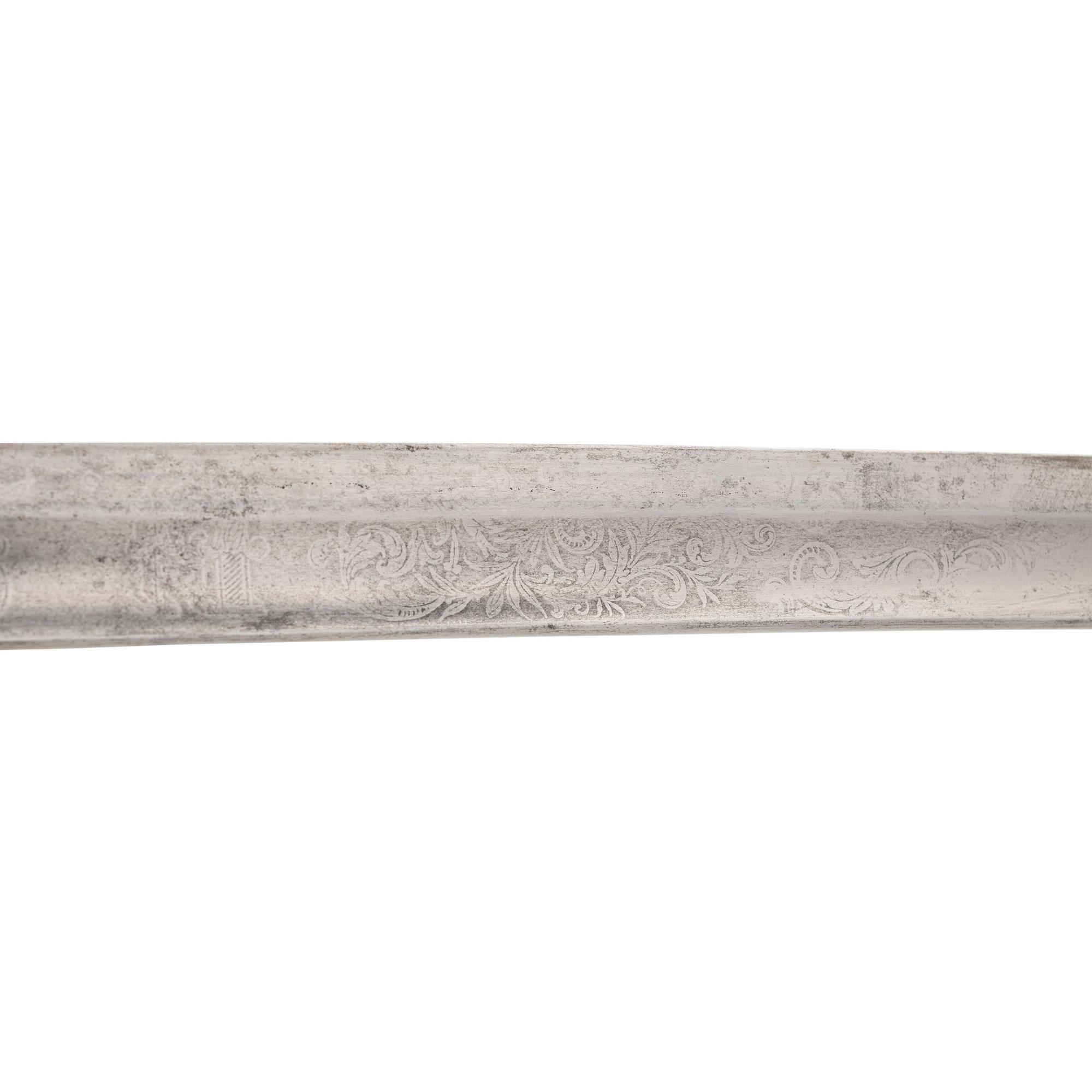 Non-Regulation Staff & Field Officers Sword (Peterson 75) by Walscheid, Inscribed to Lt. Col. William Coan - 48th NY Infantry