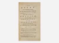 [Americana] (Dickinson, John): Group of Two Pamphlets by John Dickinson, "The Penman of the Revolution"