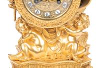 A French Gilt Bronze Mantel Clock