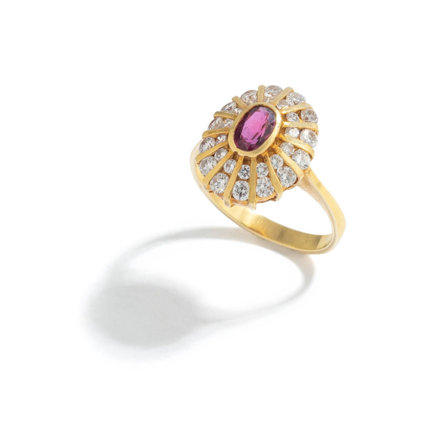 RUBY AND DIAMOND RING