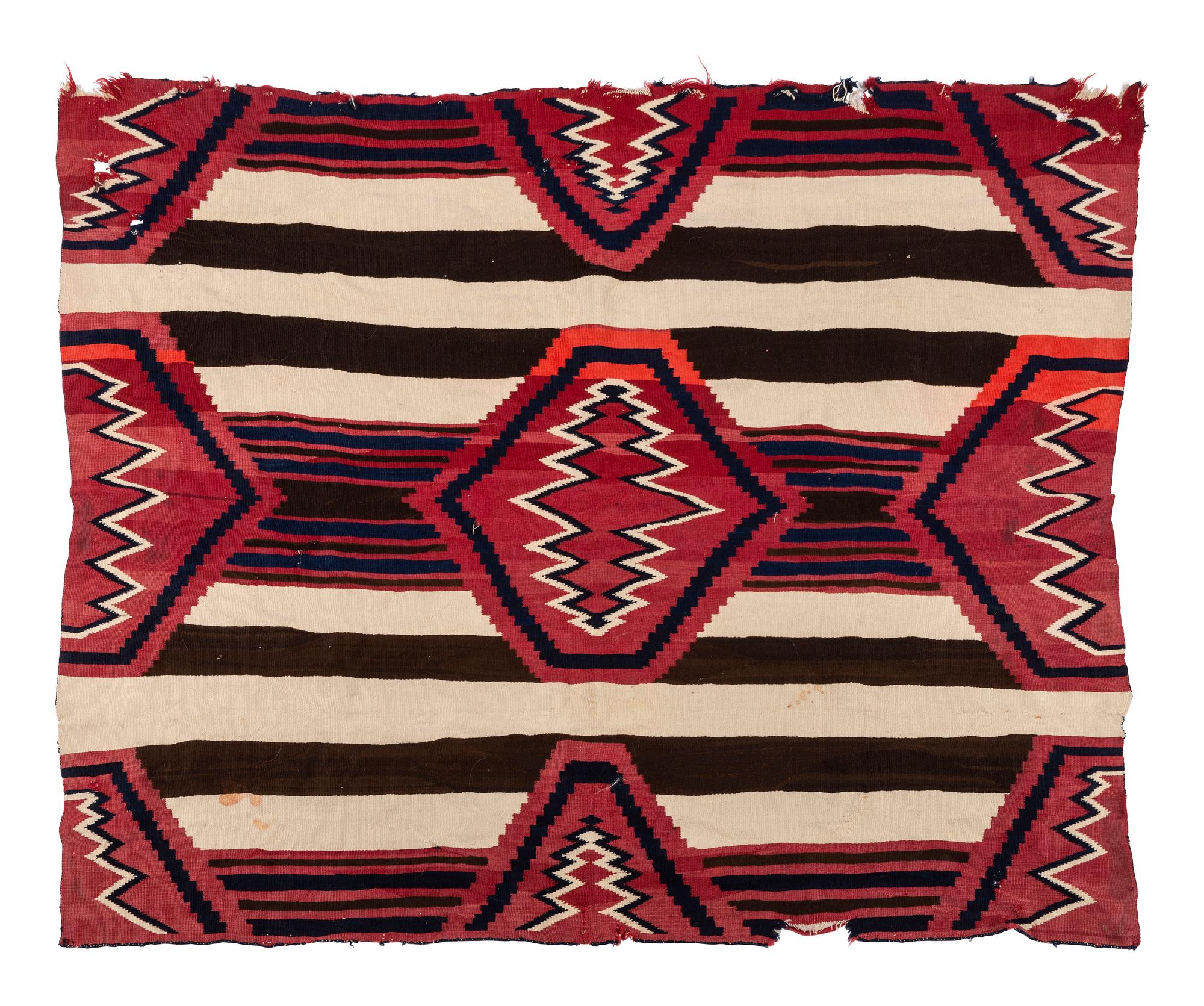Navajo Late Classic Third Phase Pattern Weaving / Rug