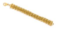 A Gianni Versace Link Bracelet, 11" X 1".