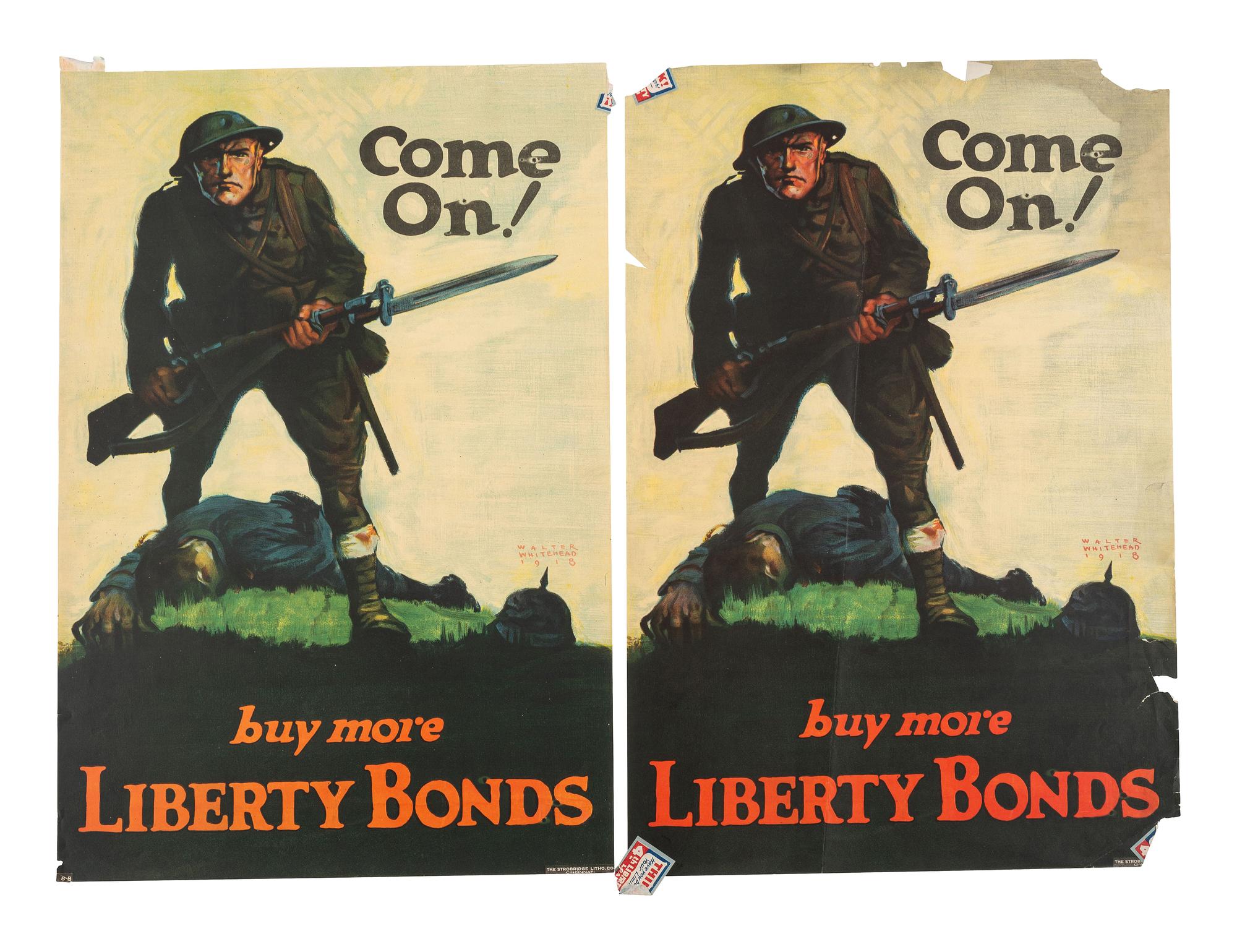 [WORLD WAR I]. A collection of 8 assorted posters, including: