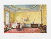 Eight Lithographs Depicting Interiors — 20TH CENTURY