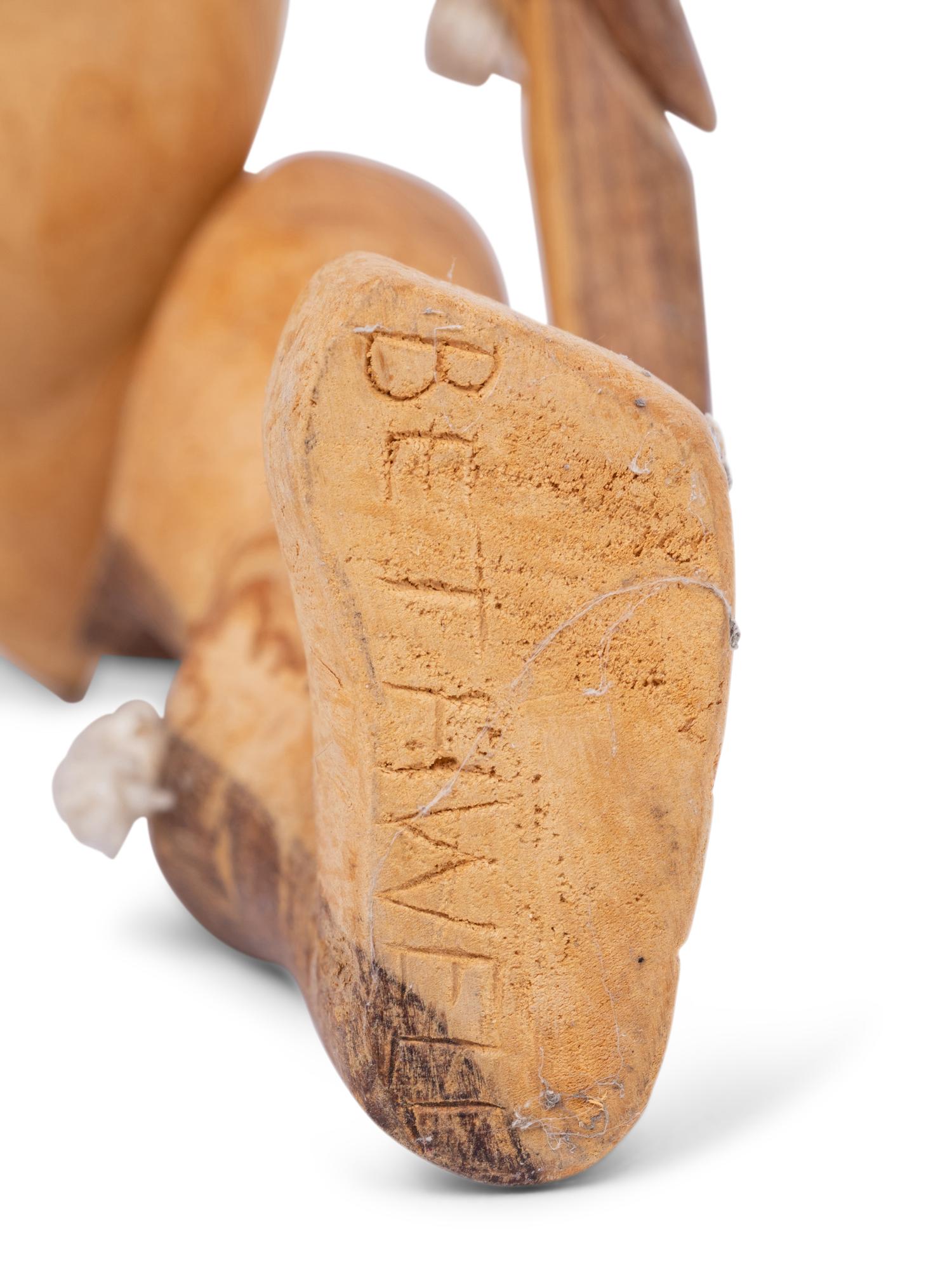 Two Carved Folk Art Figures