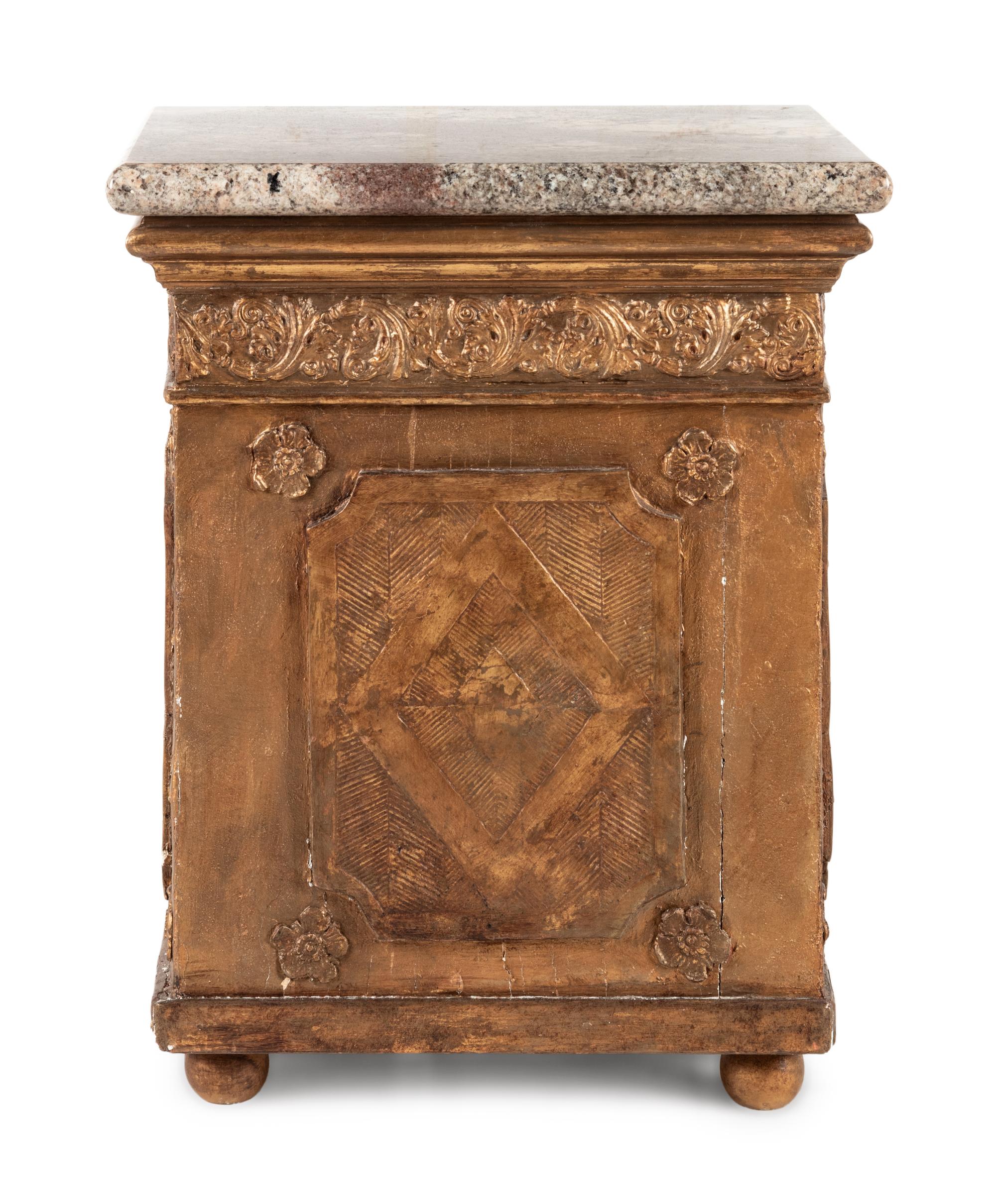 A Continental Carved Giltwood Tabernacle