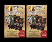 A Group of Two 1998 Champions of Golf Unopened Masters Golf Card Sets Featuring Tiger Woods Rookie Cards,