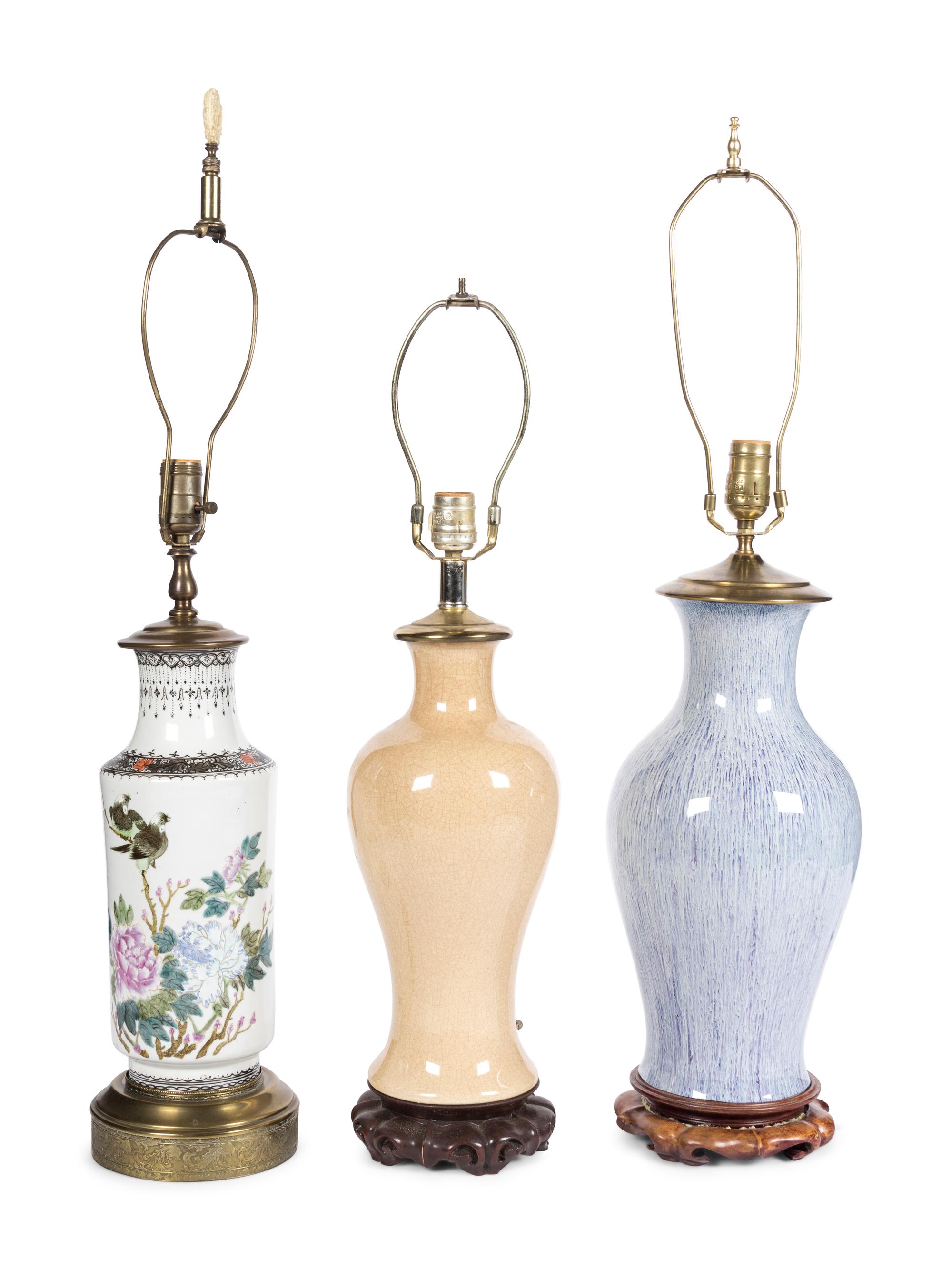 Three Chinese Porcelain Vases