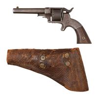 Allen & Wheelock Sidehammer Pocket Revolver with Holster Identified to Lt. F.A. Cummings - 1st Maine Heavy Artillery