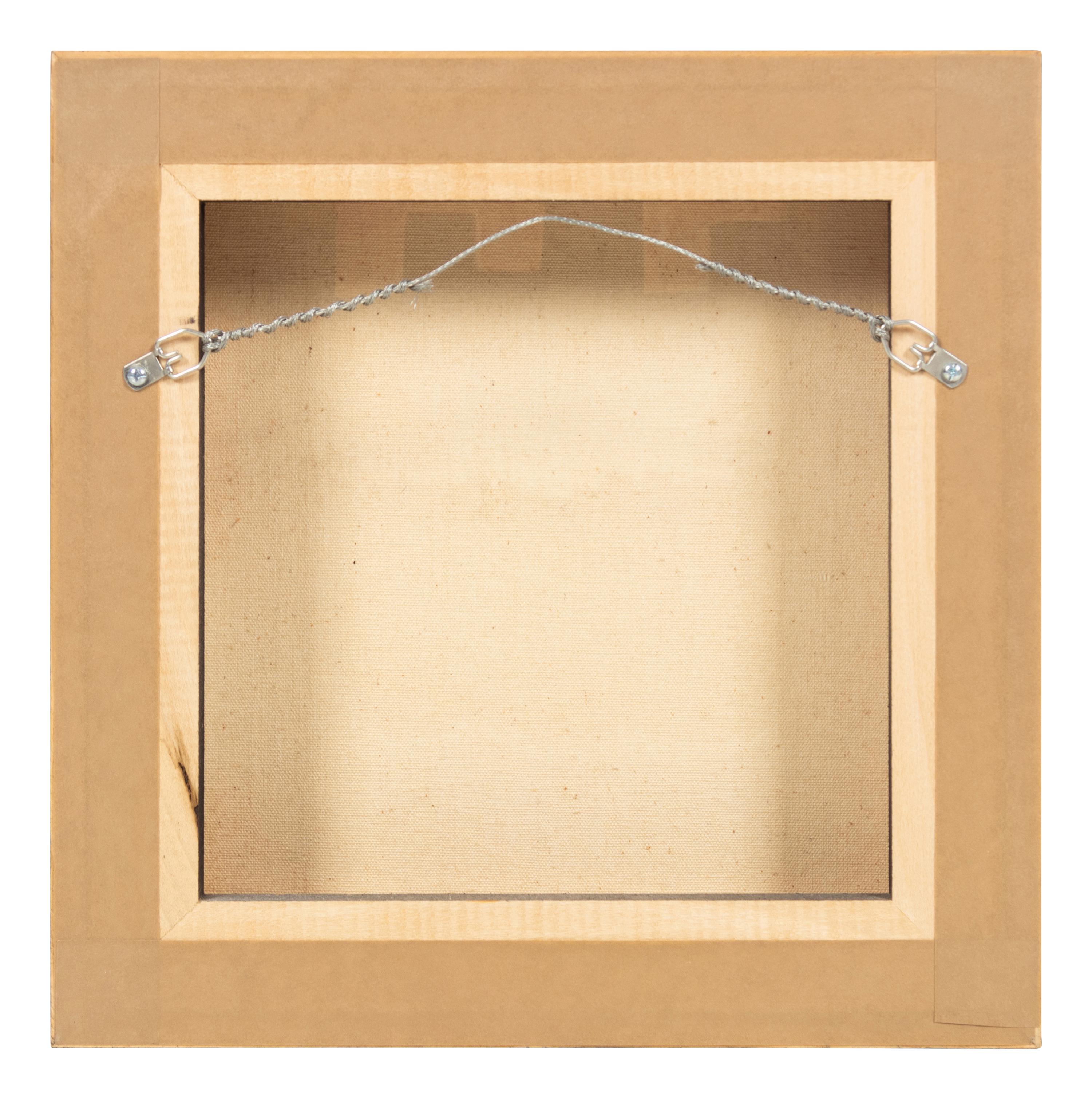 Untitled (Black shrubs, brown rocks, red sky, 2 profiles), c. 1967-68