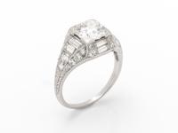 ART DECO, DIAMOND RING