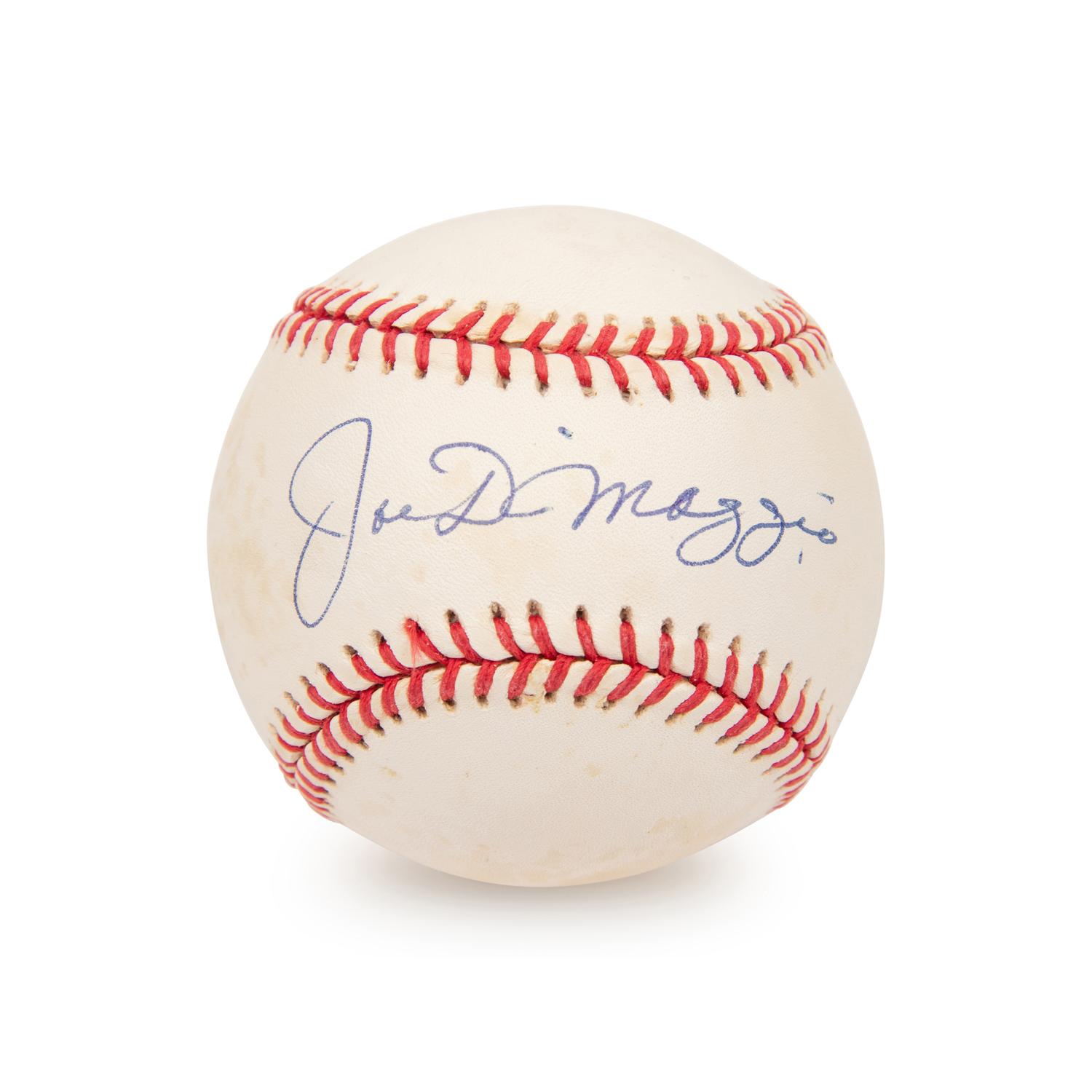 A Joe DiMaggio Single Signed Autograph Baseball (Beckett Authentication Services)