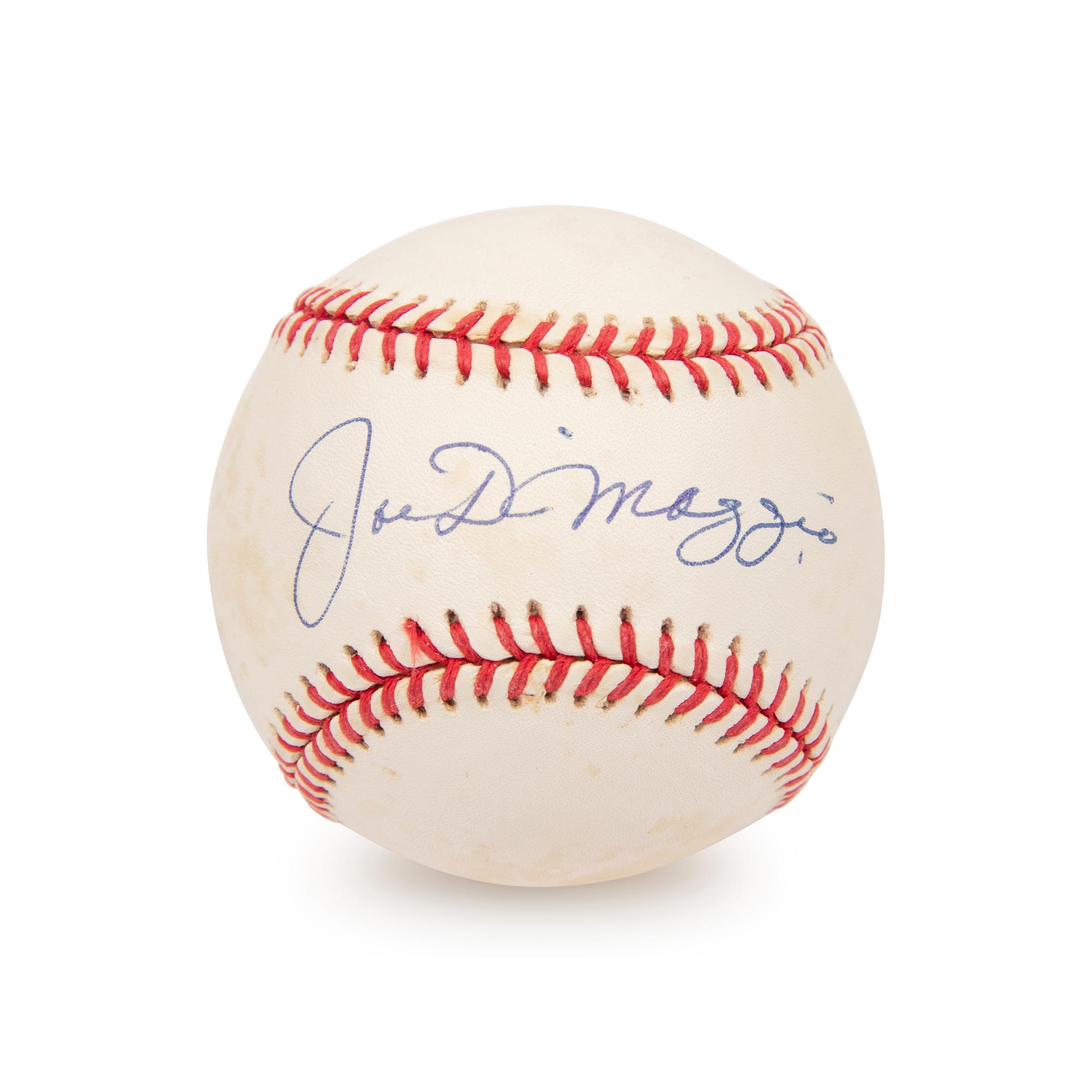 A Joe DiMaggio Single Signed Autograph Baseball (Beckett Authentication Services)