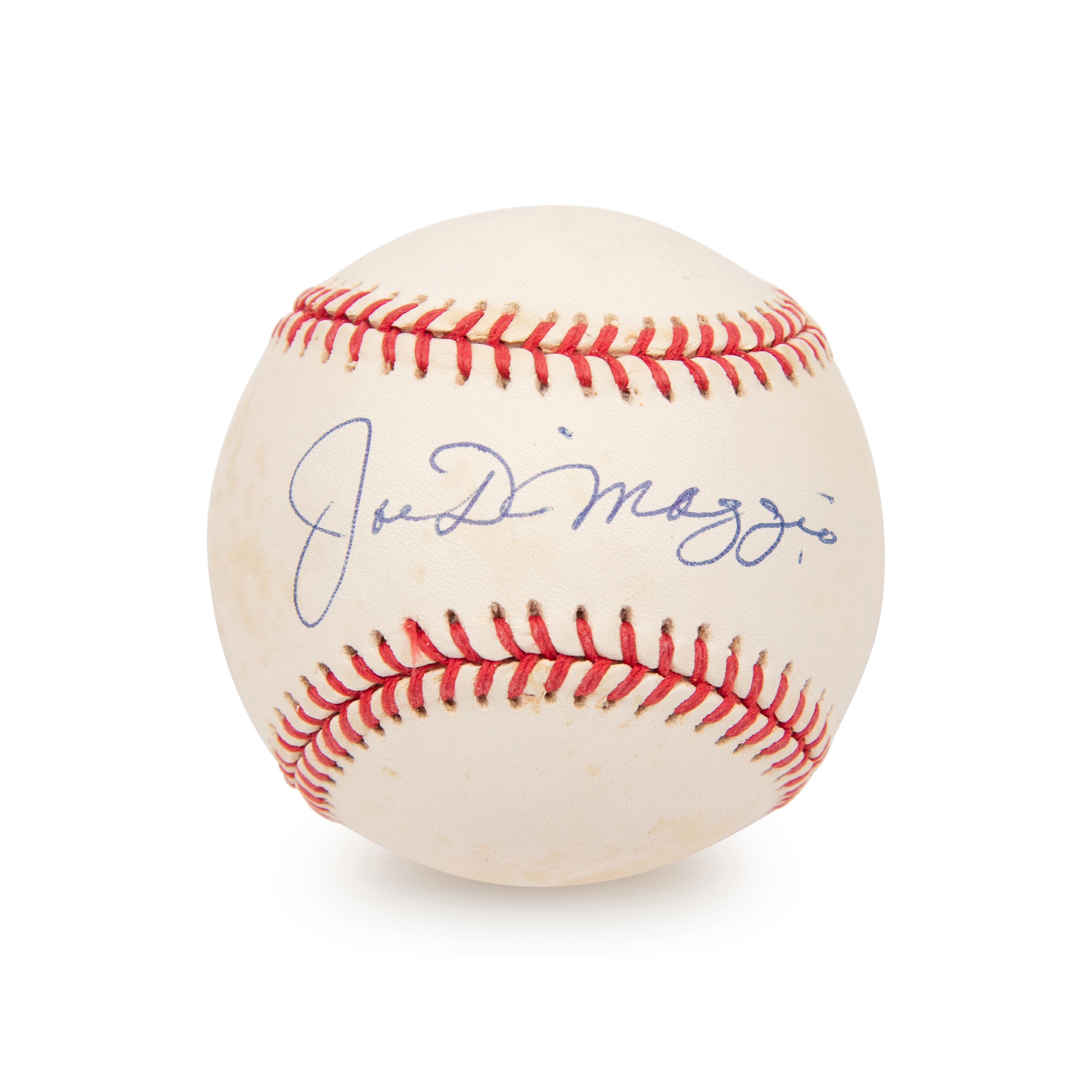 A Joe DiMaggio Single Signed Autograph Baseball (Beckett Authentication Services)