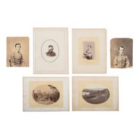 [Early Photography] Group of 70 Photographs of West Point Military Academy Cadets and Grounds
