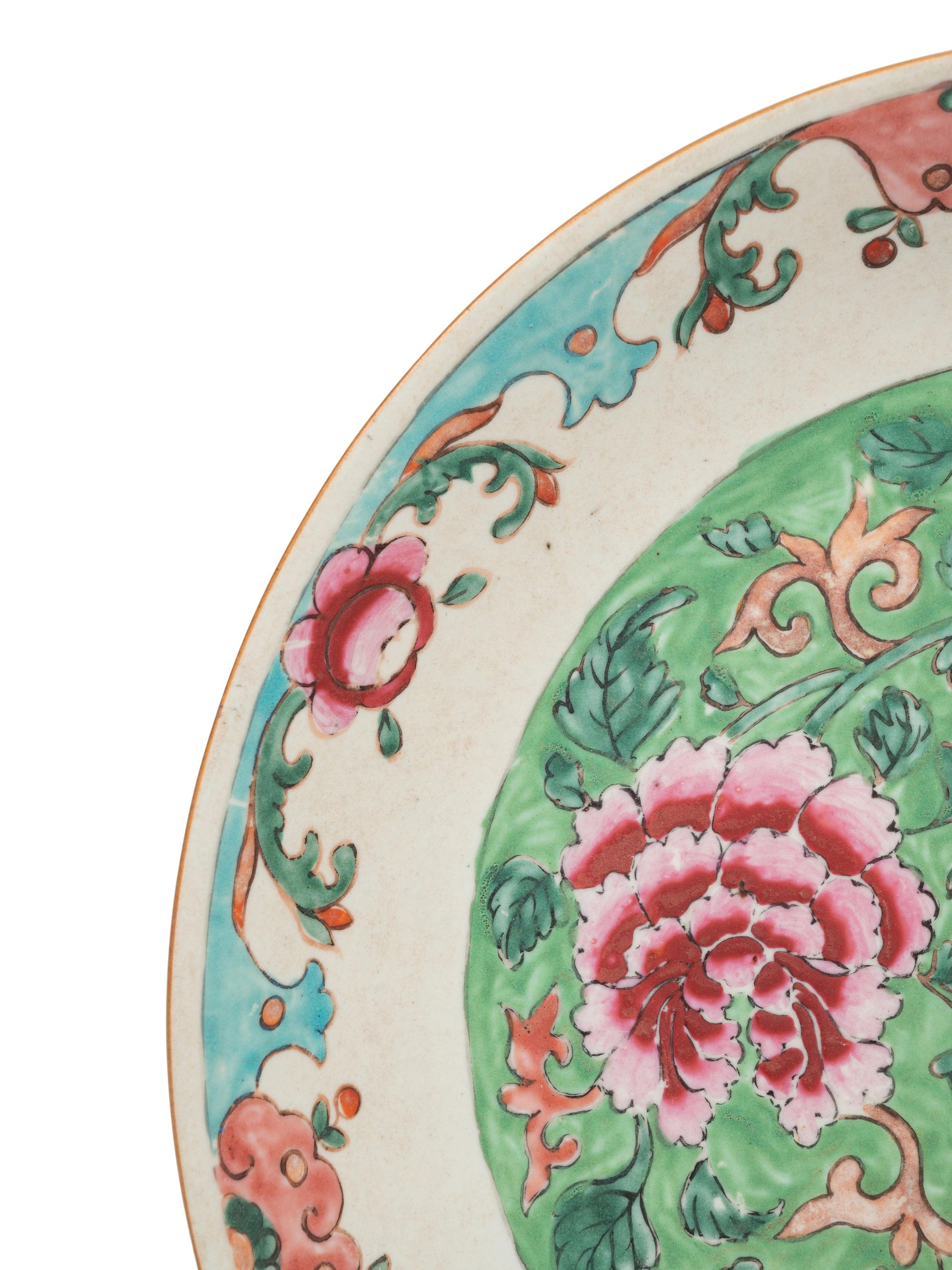Eight Chinese Famille Rose Porcelain Plates