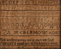 An English Needlework Alphabet Sampler