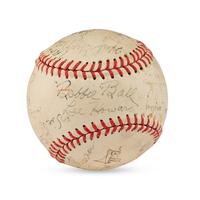 A 1942 Hutchinson Pirates Team Signed Autograph Baseball