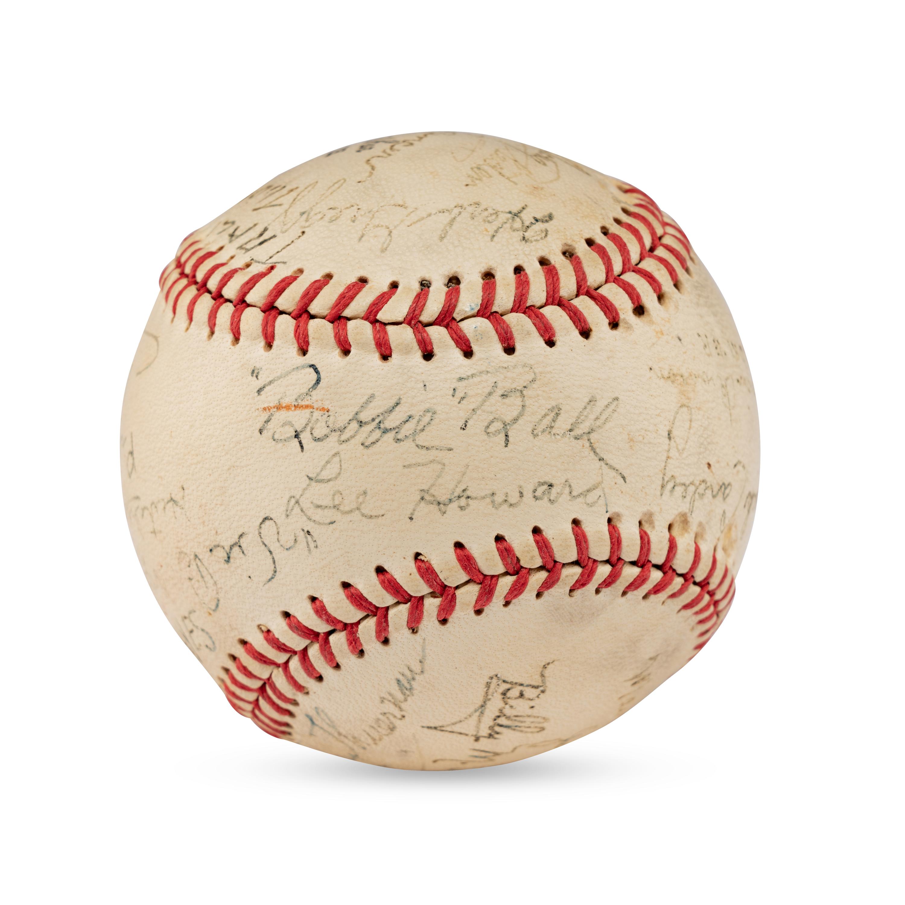 A 1942 Hutchinson Pirates Team Signed Autograph Baseball