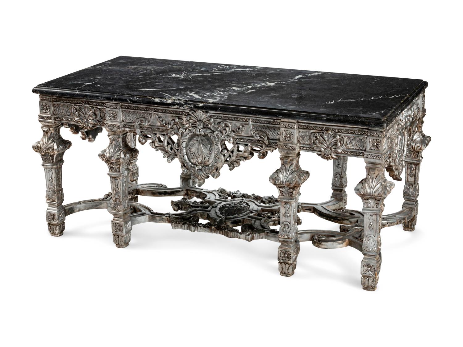 A Régence Style Silvered Wood Center Table