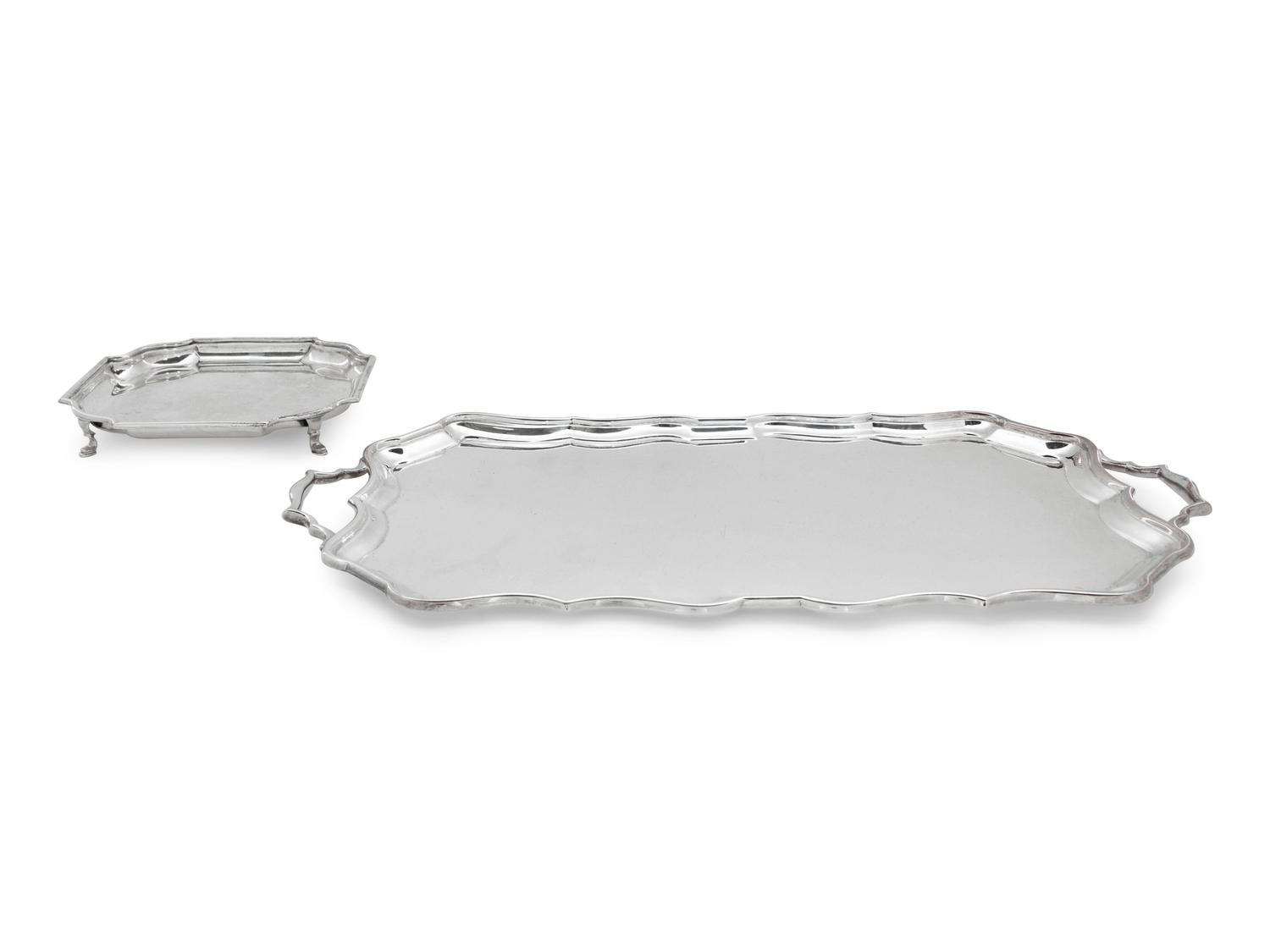 Two English Silver Table Articles