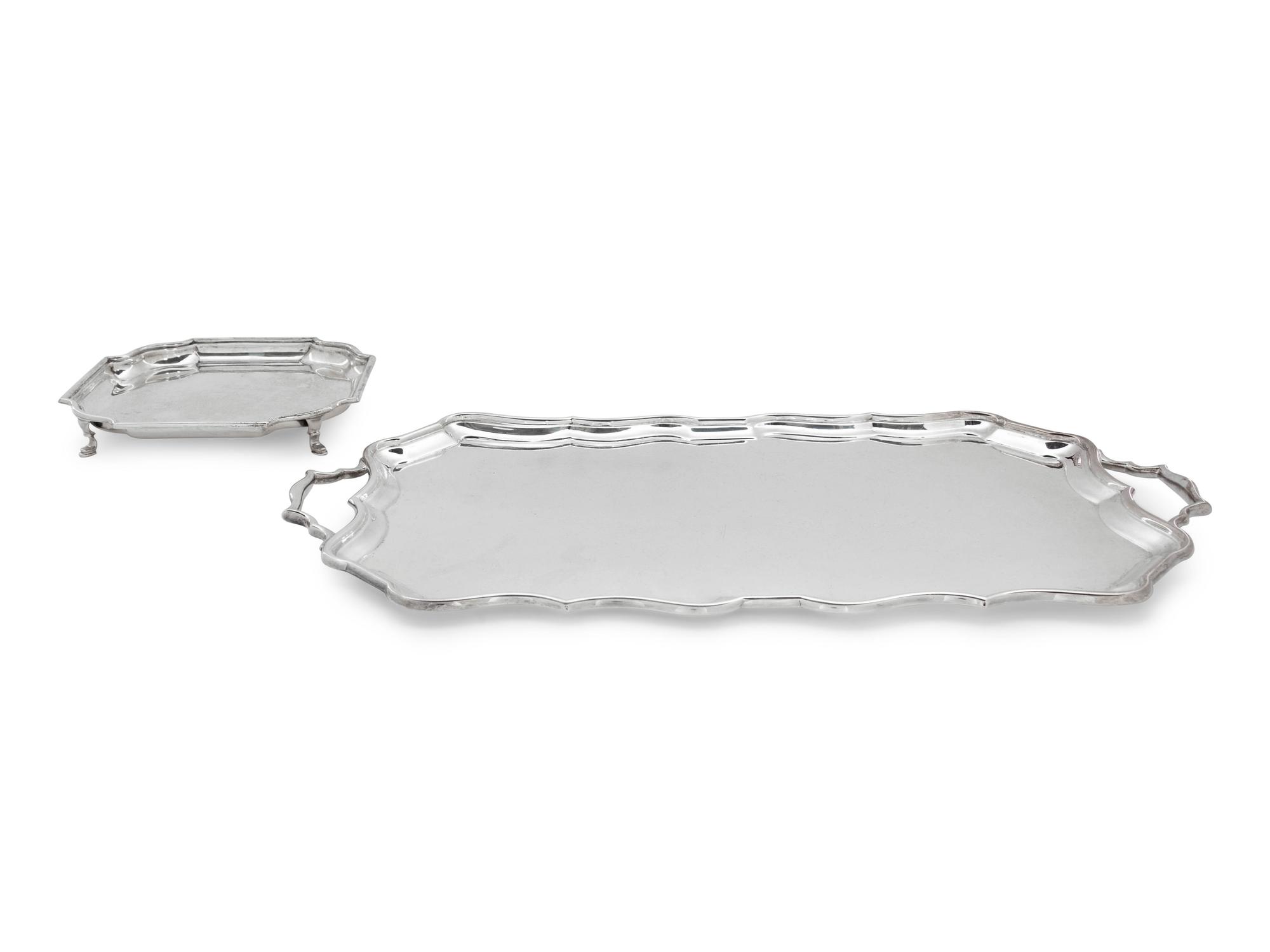 Two English Silver Table Articles