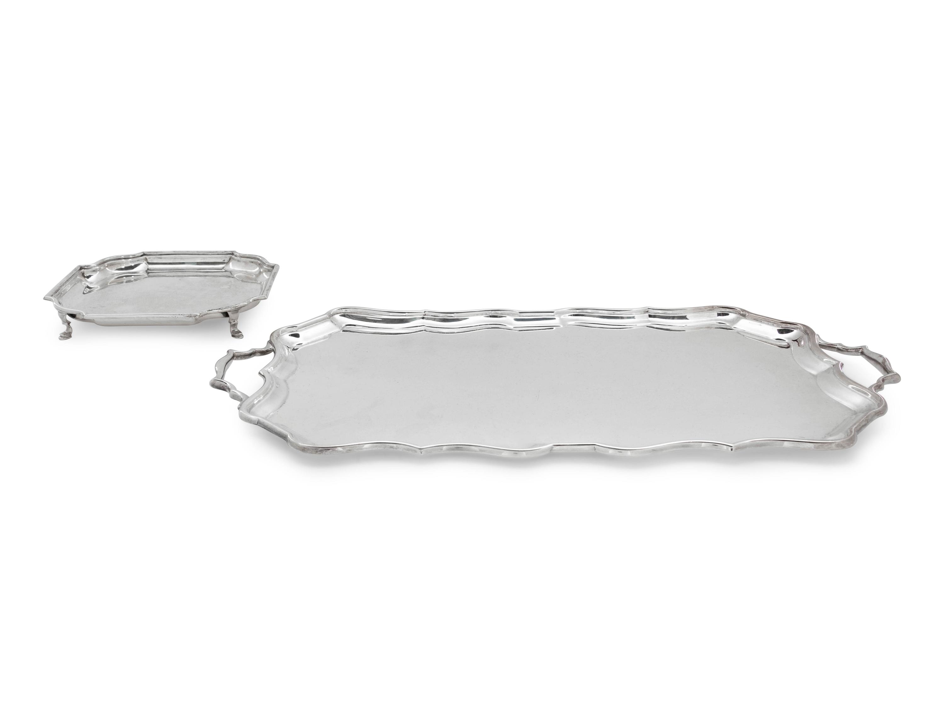 Two English Silver Table Articles