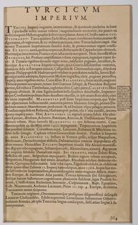[MAP]. ORTELIUS, Abraham (1527-1598). Turcici Imperii Descriptio . Antwerp, 1592.