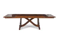 A Spanish Colonial Style Oak Trestle Table