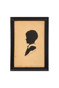 An Assemblage of Framed Paper Silhouettes Featuring 3 Beatrix Sherman Works