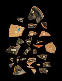 27 Attic Black-Figured Vase Fragments