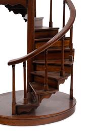 An English Mahogany Staircase Model