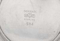 comprising a reticulated cake tray, a scalloped plate, a cream and sugar set, and a bowl with attached underplate.