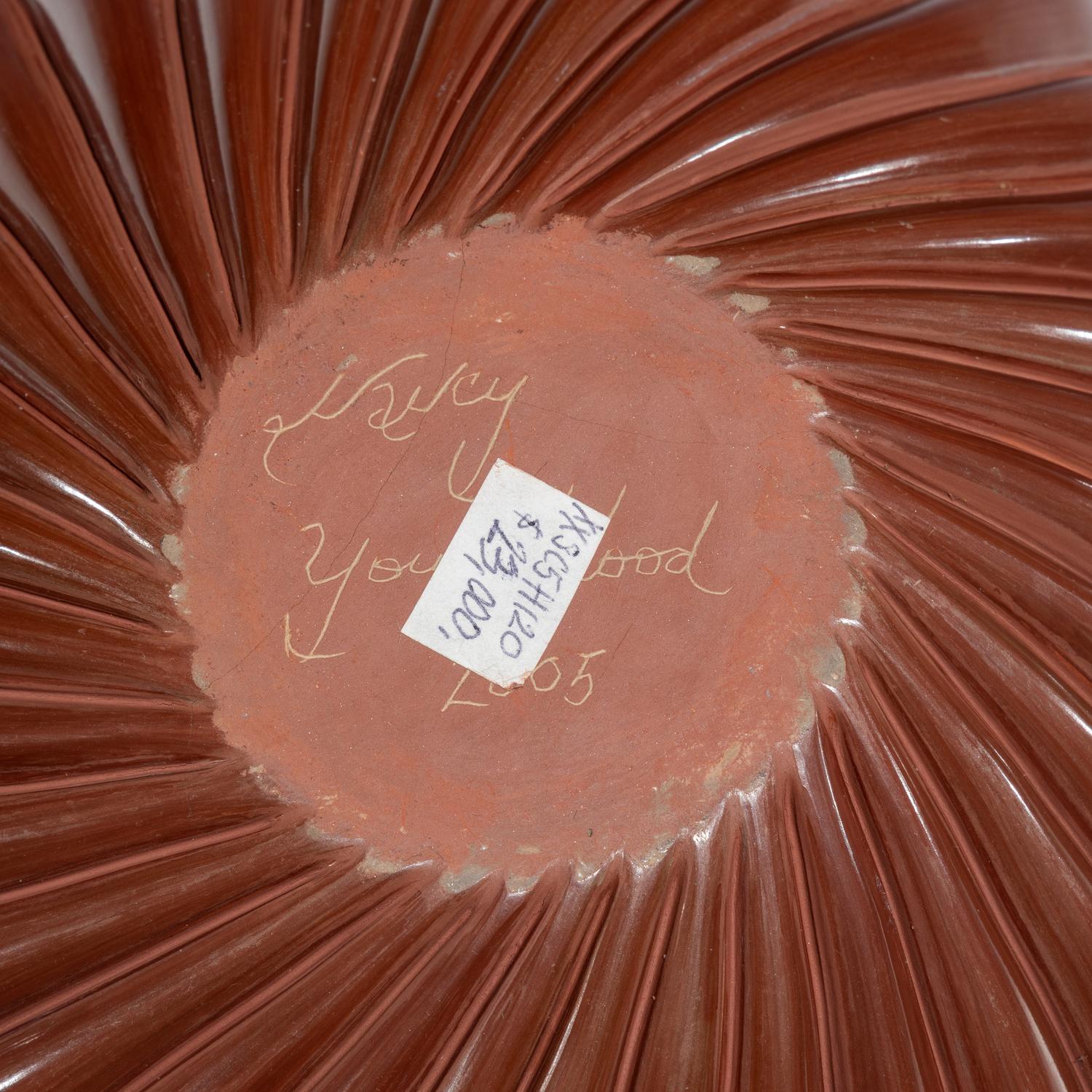 Redware Pottery Swirl Jar