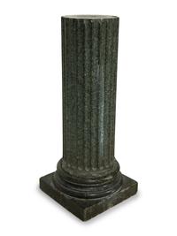 A Continental Fluted Marble Pedestal