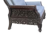 A Chinese Carved Hardwood Armchair