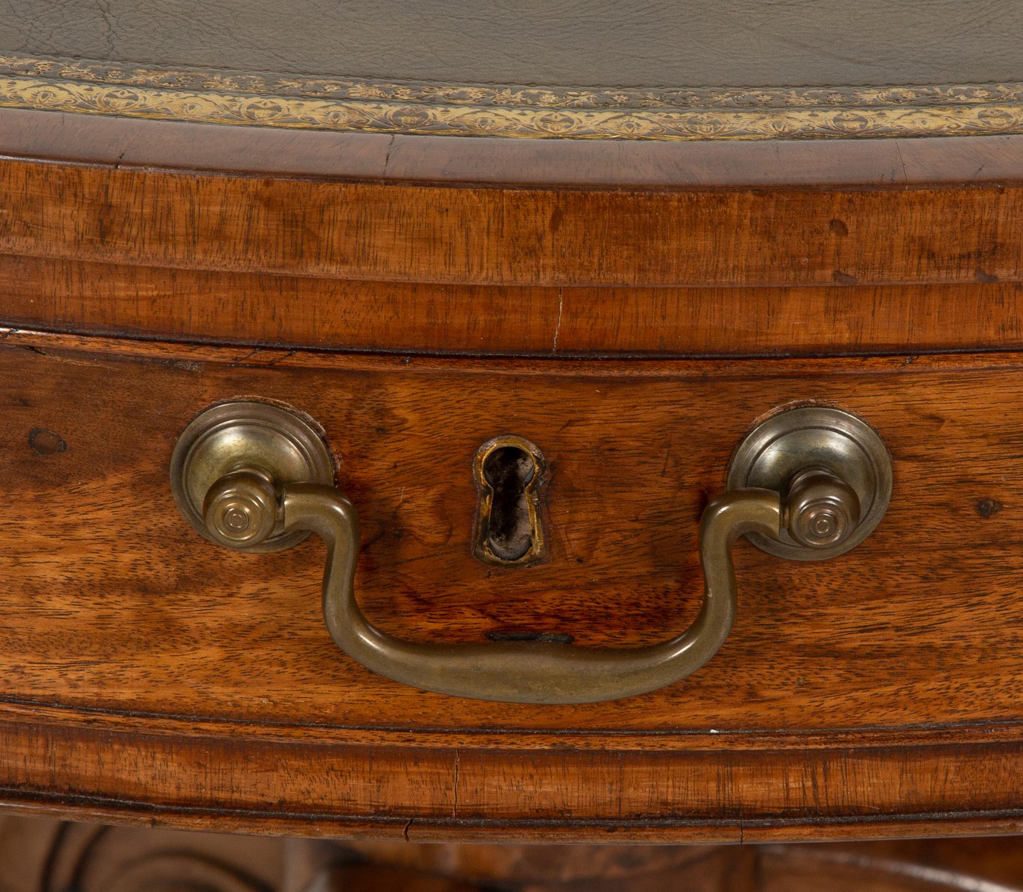 A George III Style Mahogany Drum Table