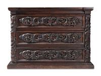 A Pair of Baroque Style Chests of Drawers