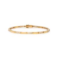 YELLOW GOLD AND DIAMOND BRACELET