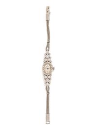 HAMILTON, 14K WHITE GOLD AND DIAMOND WRISTWATCH