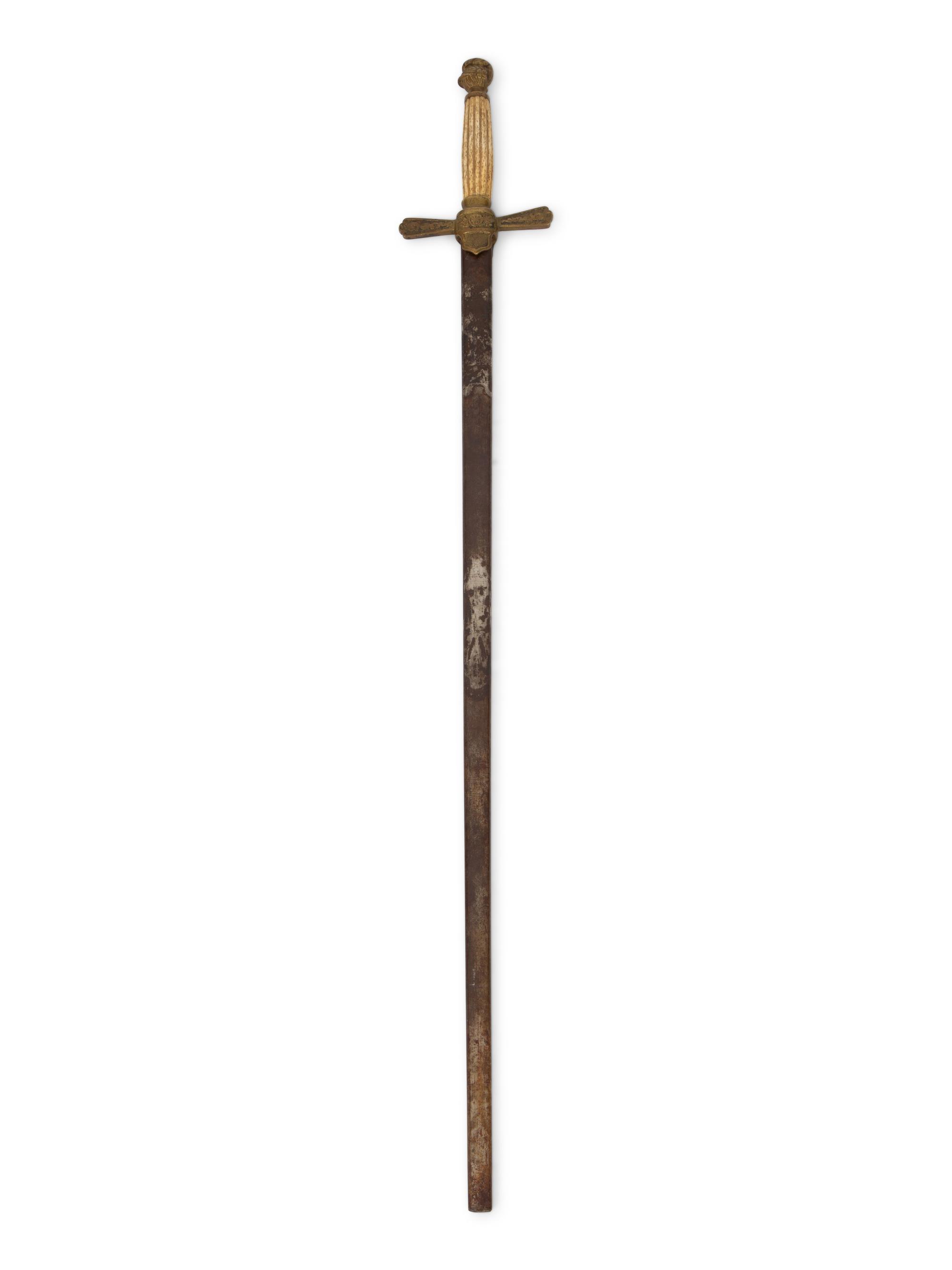 A Continental Bone-Handled Sword and Sheath