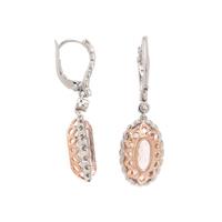 MORGANITE AND DIAMOND EARRINGS